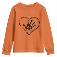 Orange Shirt Day Youth Sweatshirt I Wear Orange For The Stolen Children 215 Memorial Tribute - Wonder Print Shop