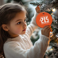 I Wear Orange For The 215 Stolen Children Christmas Ceramic Ornament Orange Shirt Day 215 Memorial Awareness - Wonder Print Shop
