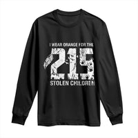 I Wear Orange For The 215 Stolen Children Long Sleeve Shirt Orange Shirt Day 215 Memorial Awareness - Wonder Print Shop