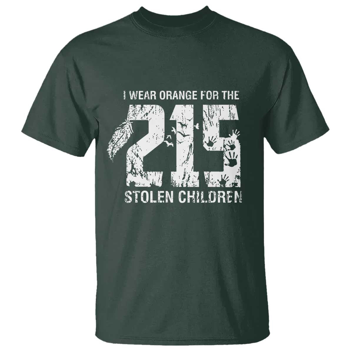 I Wear Orange For The 215 Stolen Children T Shirt Orange Shirt Day 215 Memorial Awareness - Wonder Print Shop