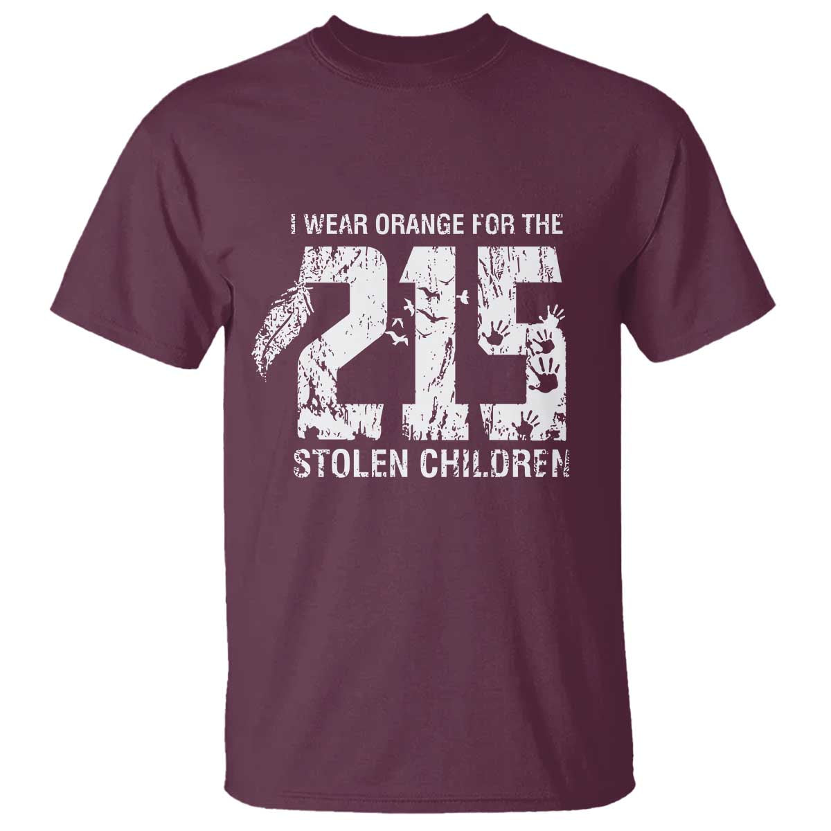 I Wear Orange For The 215 Stolen Children T Shirt Orange Shirt Day 215 Memorial Awareness - Wonder Print Shop