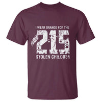 I Wear Orange For The 215 Stolen Children T Shirt Orange Shirt Day 215 Memorial Awareness - Wonder Print Shop