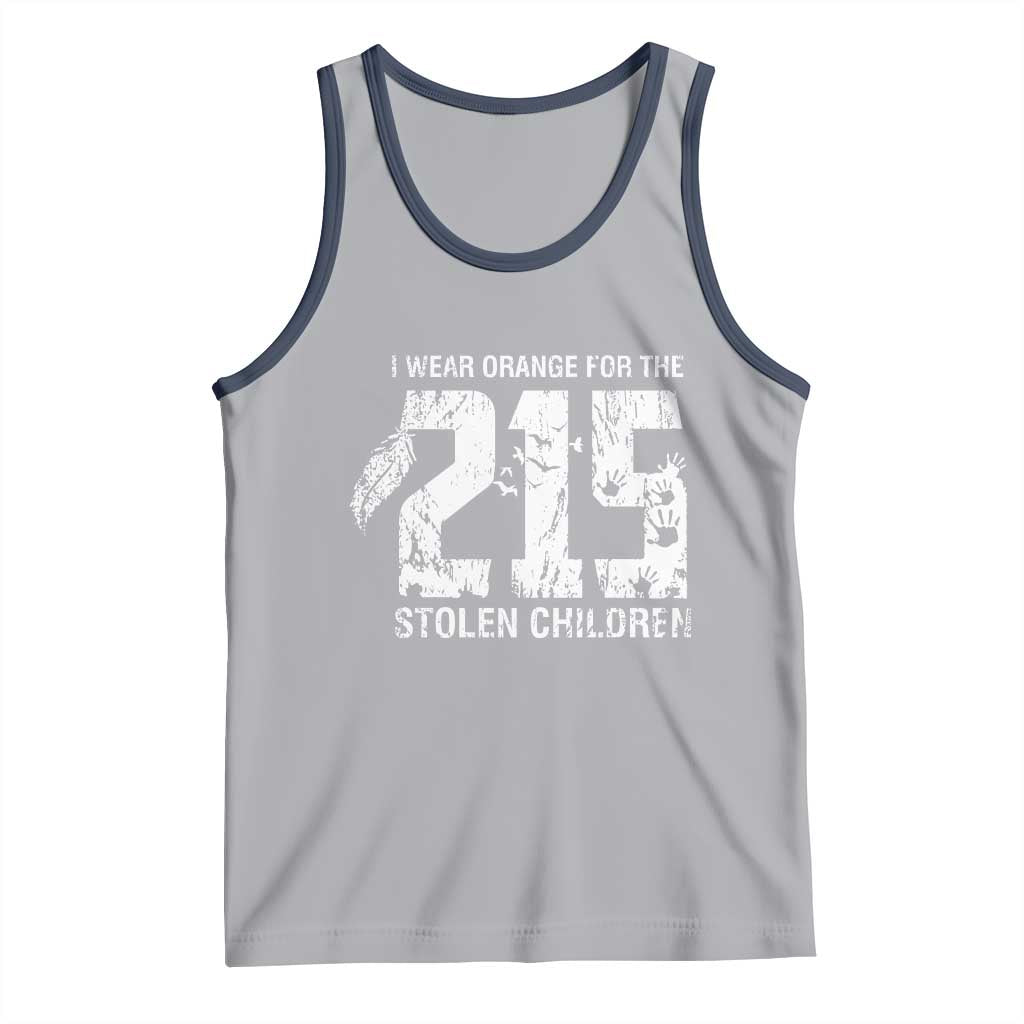 I Wear Orange For The 215 Stolen Children Tank Top Orange Shirt Day 215 Memorial Awareness - Wonder Print Shop