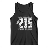 I Wear Orange For The 215 Stolen Children Tank Top Orange Shirt Day 215 Memorial Awareness - Wonder Print Shop