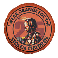 I Wear Orange For The 215 Stolen Children Spare Tire Cover Indigenous Girl Orange Shirt Day - Wonder Print Shop