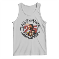 I Wear Orange For The 215 Stolen Children Tank Top Indigenous Girl Orange Shirt Day - Wonder Print Shop