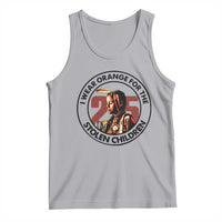 I Wear Orange For The 215 Stolen Children Tank Top Indigenous Girl Orange Shirt Day - Wonder Print Shop