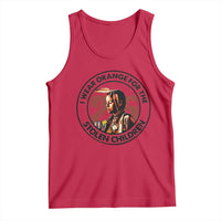 I Wear Orange For The 215 Stolen Children Tank Top Indigenous Girl Orange Shirt Day - Wonder Print Shop