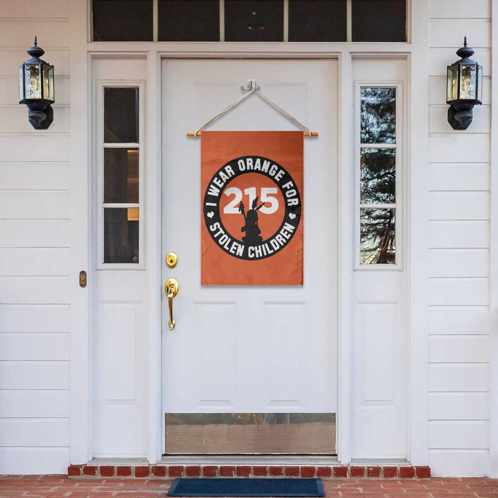 Orange Shirt Day 215 Memorial Garden Flag I Wear Orange For Stolen Children Indigenous Tribute - Wonder Print Shop