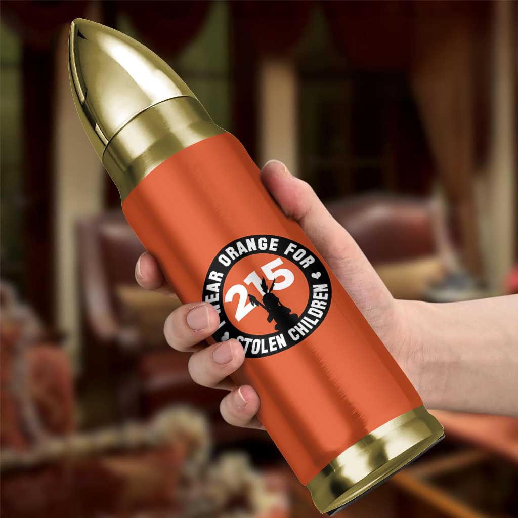 Orange Shirt Day 215 Memorial Bullet Tumbler I Wear Orange For Stolen Children Indigenous Tribute - Wonder Print Shop