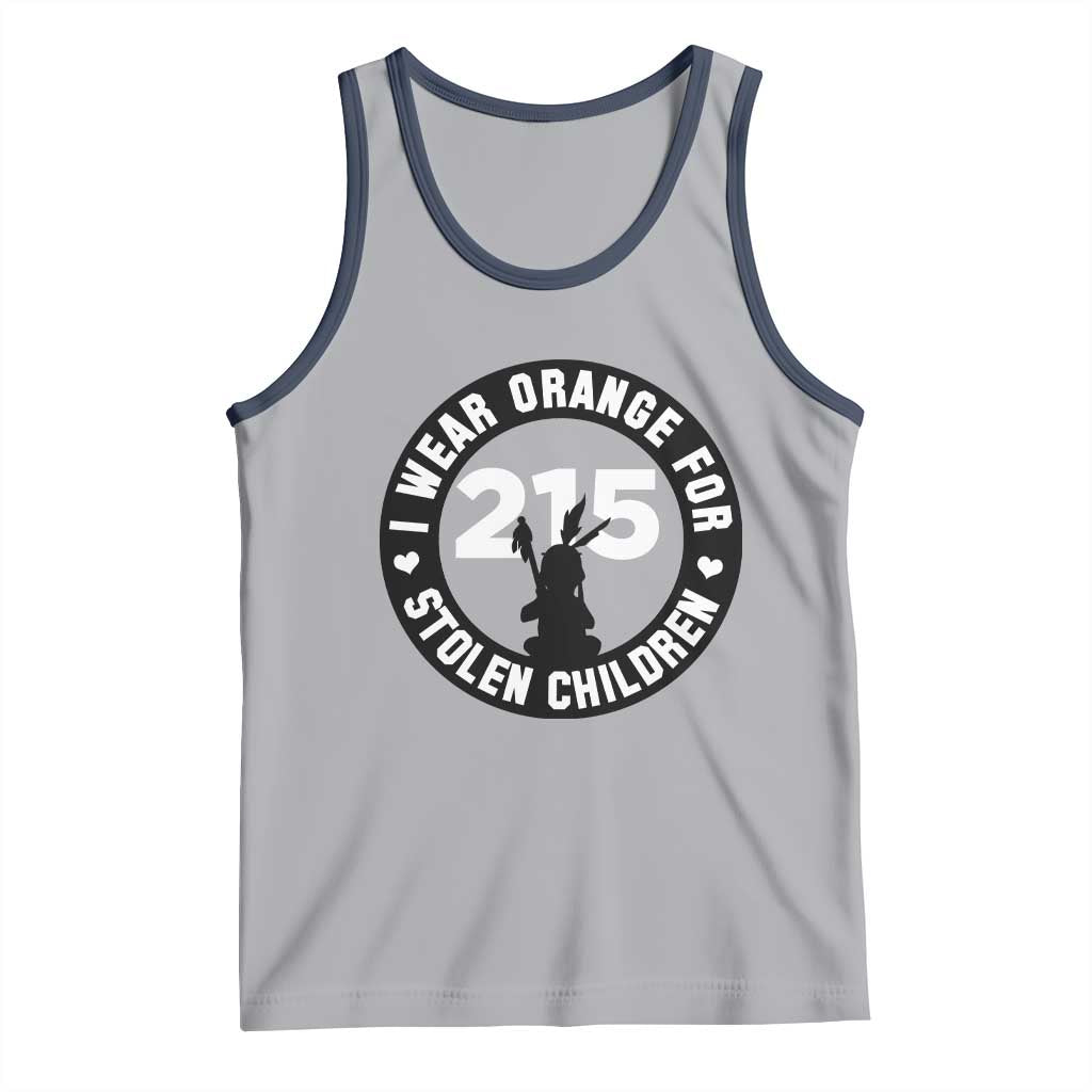 Orange Shirt Day 215 Memorial Tank Top I Wear Orange For Stolen Children Indigenous Tribute - Wonder Print Shop
