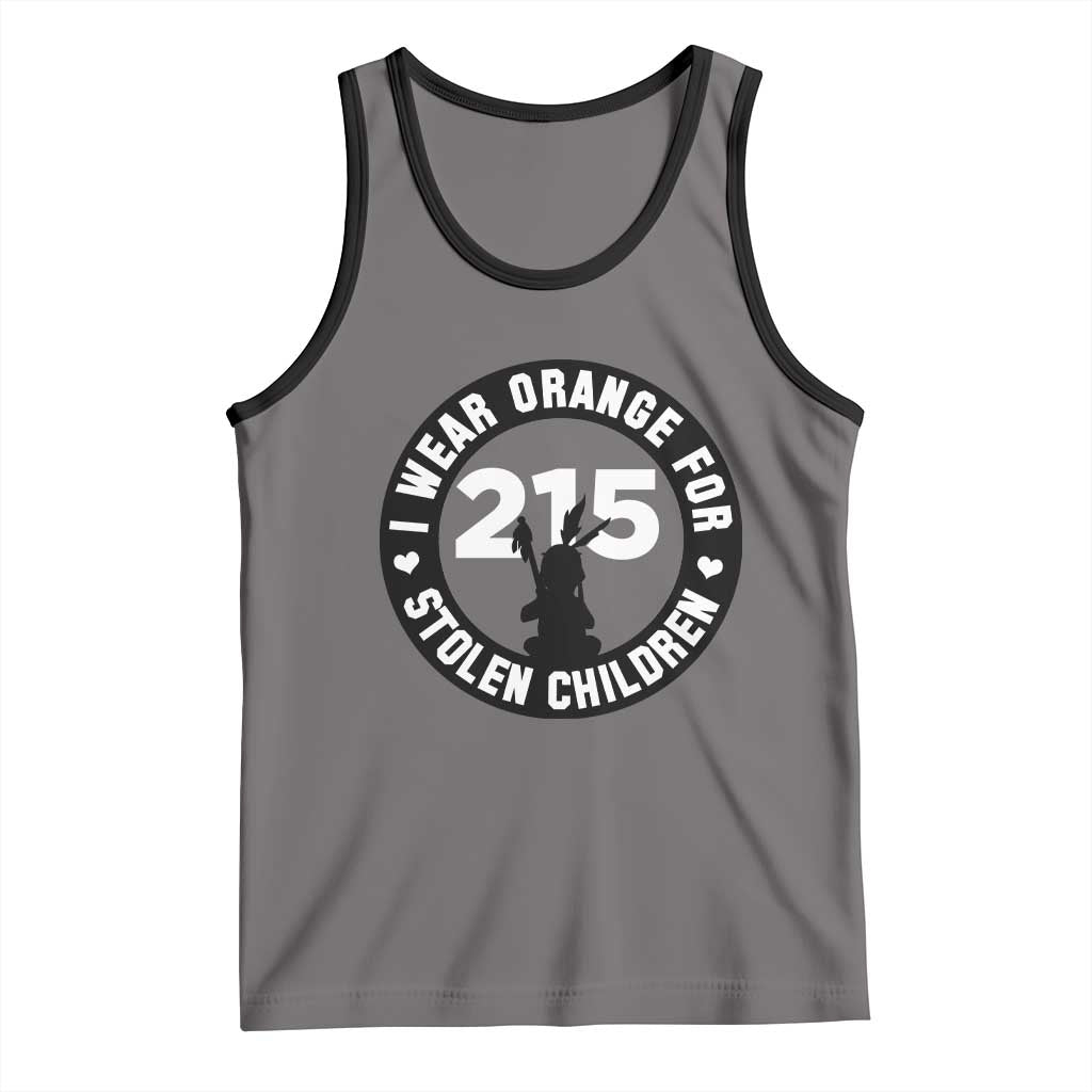 Orange Shirt Day 215 Memorial Tank Top I Wear Orange For Stolen Children Indigenous Tribute - Wonder Print Shop