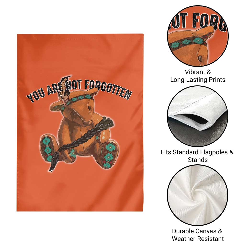 Orange Shirt Day Memorial Bear Garden Flag You Are Not Forgotten Stolen Children Tribute - Wonder Print Shop