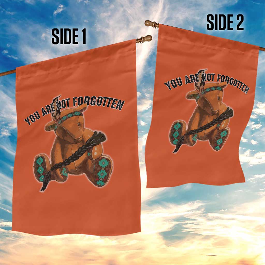 Orange Shirt Day Memorial Bear Garden Flag You Are Not Forgotten Stolen Children Tribute - Wonder Print Shop