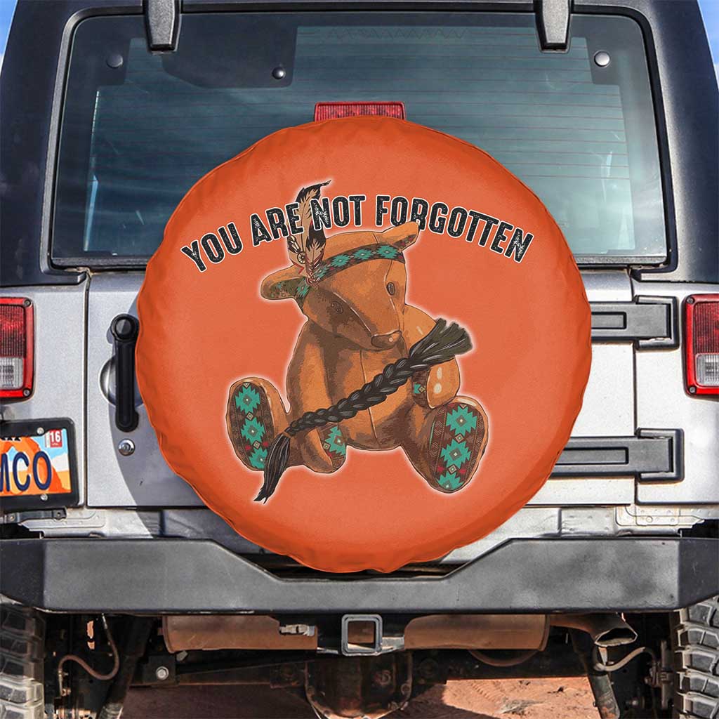 Orange Shirt Day Memorial Bear Spare Tire Cover You Are Not Forgotten Stolen Children Tribute - Wonder Print Shop