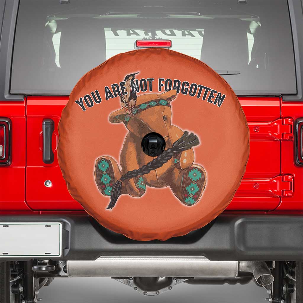 Orange Shirt Day Memorial Bear Spare Tire Cover You Are Not Forgotten Stolen Children Tribute - Wonder Print Shop