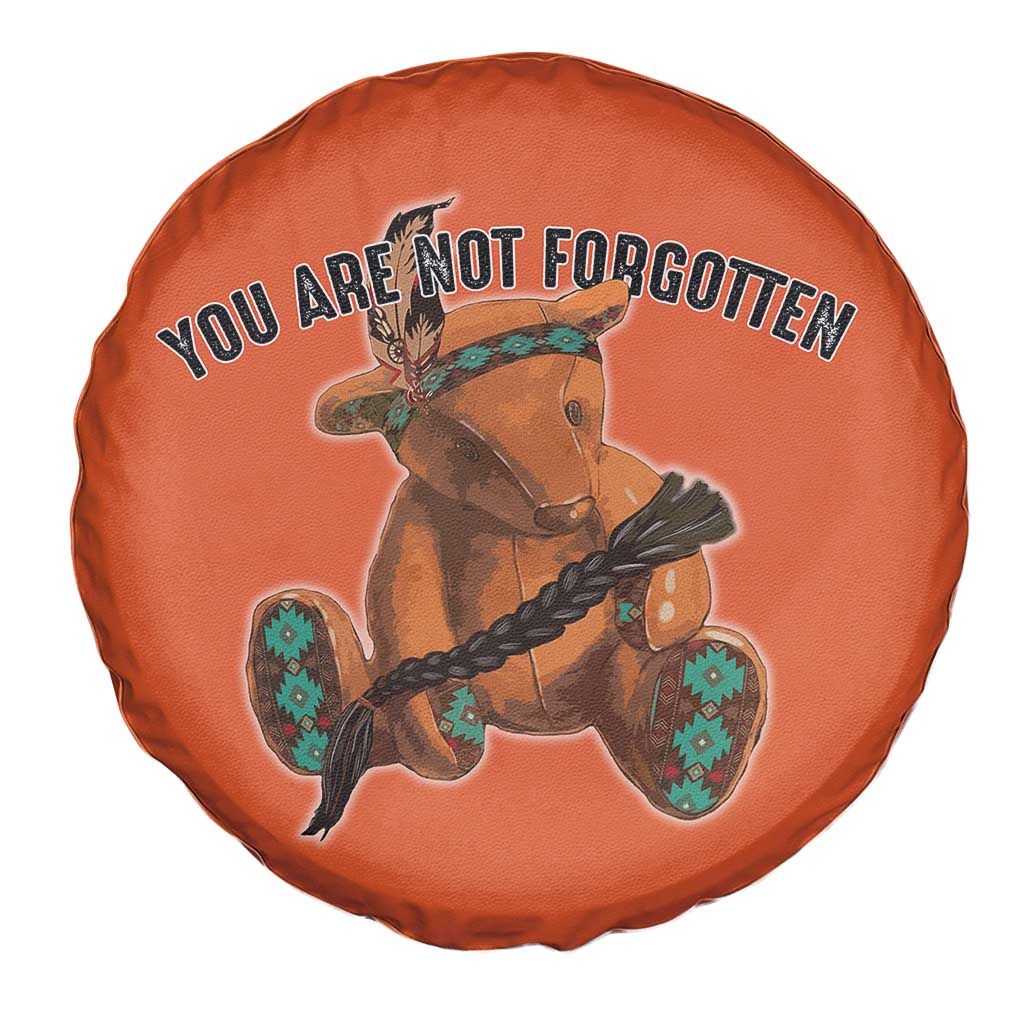 Orange Shirt Day Memorial Bear Spare Tire Cover You Are Not Forgotten Stolen Children Tribute - Wonder Print Shop