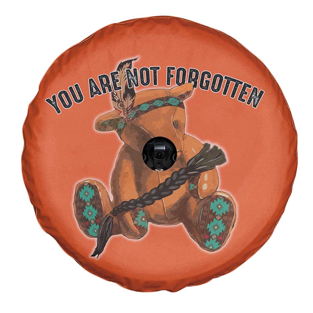Orange Shirt Day Memorial Bear Spare Tire Cover You Are Not Forgotten Stolen Children Tribute - Wonder Print Shop