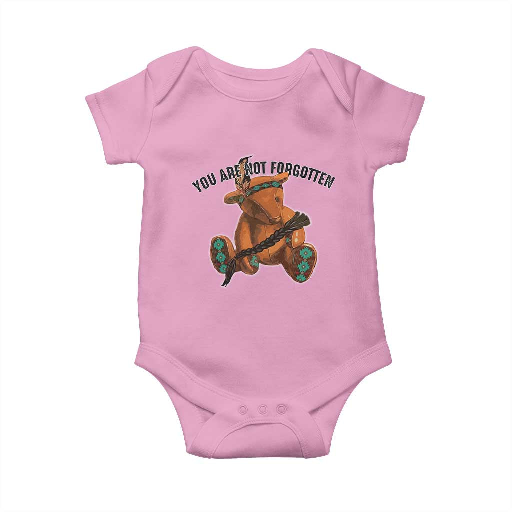 Orange Shirt Day Memorial Bear Baby Onesie You Are Not Forgotten Stolen Children Tribute - Wonder Print Shop