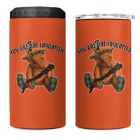 Orange Shirt Day Memorial Bear 4 in 1 Can Cooler Tumbler You Are Not Forgotten Stolen Children Tribute - Wonder Print Shop