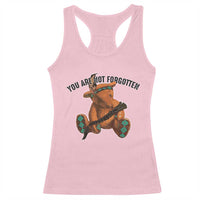 Orange Shirt Day Memorial Bear Racerback Tank Top You Are Not Forgotten Stolen Children Tribute - Wonder Print Shop