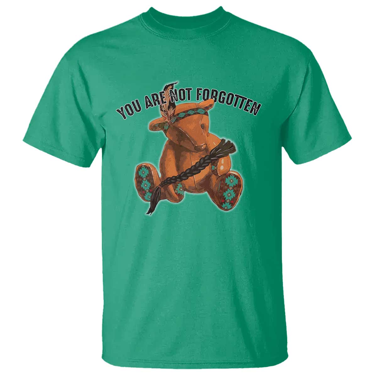 Orange Shirt Day Memorial Bear T Shirt You Are Not Forgotten Stolen Children Tribute - Wonder Print Shop