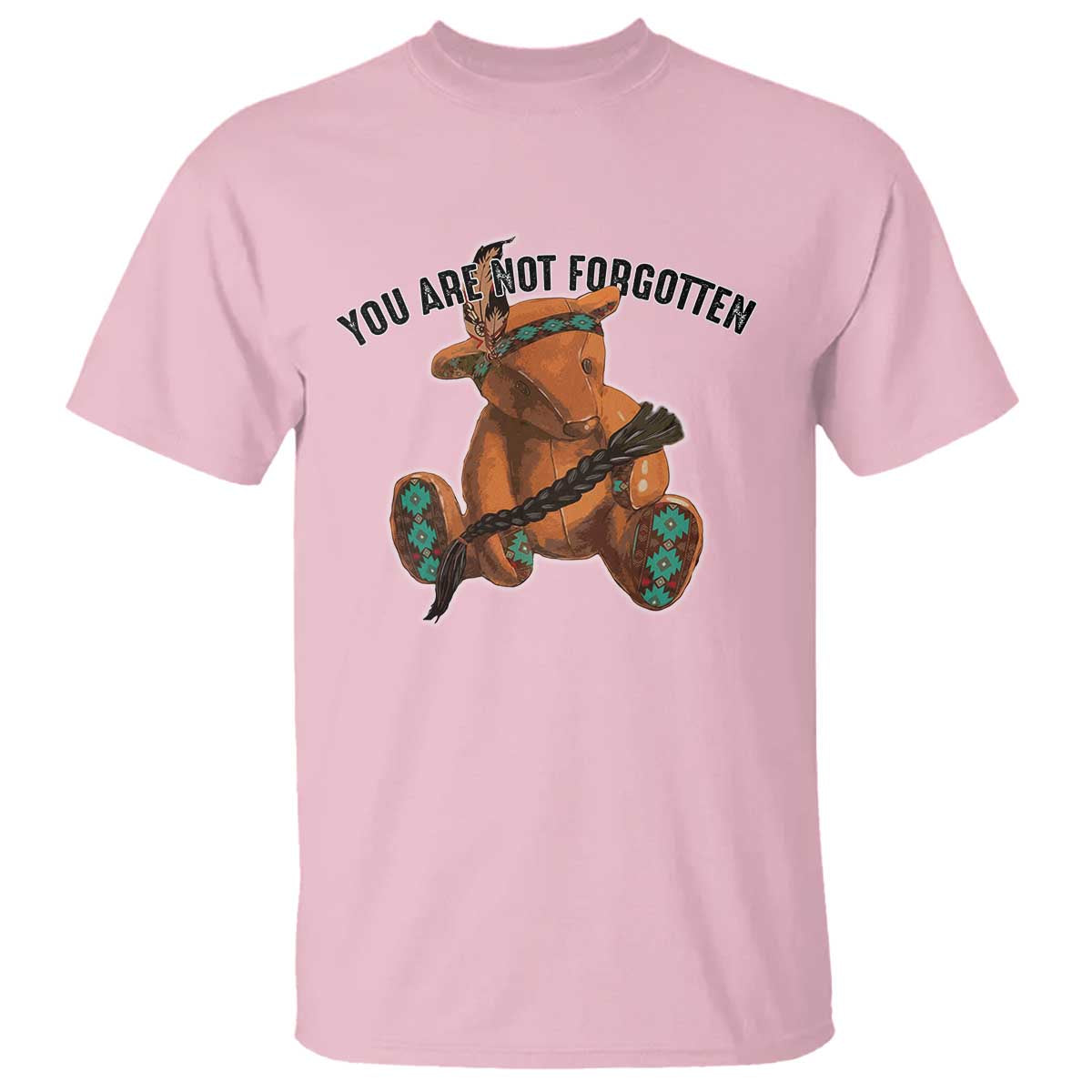 Orange Shirt Day Memorial Bear T Shirt You Are Not Forgotten Stolen Children Tribute - Wonder Print Shop