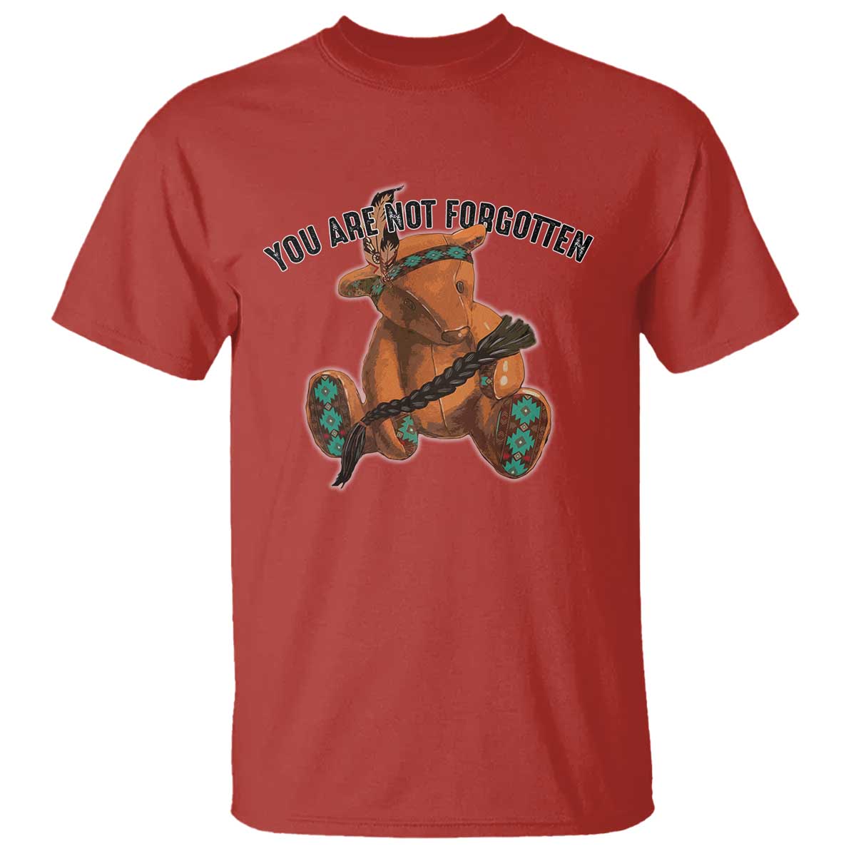 Orange Shirt Day Memorial Bear T Shirt You Are Not Forgotten Stolen Children Tribute - Wonder Print Shop