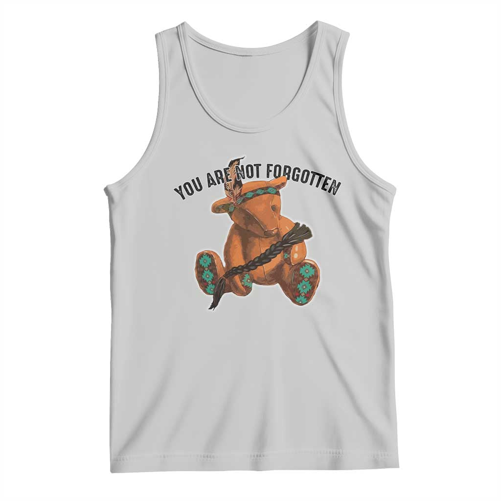 Orange Shirt Day Memorial Bear Tank Top You Are Not Forgotten Stolen Children Tribute - Wonder Print Shop