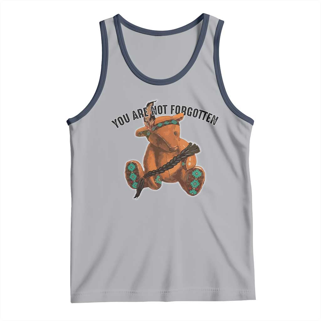 Orange Shirt Day Memorial Bear Tank Top You Are Not Forgotten Stolen Children Tribute - Wonder Print Shop