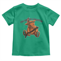 Orange Shirt Day Memorial Bear Toddler T Shirt You Are Not Forgotten Stolen Children Tribute - Wonder Print Shop