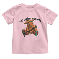 Orange Shirt Day Memorial Bear Toddler T Shirt You Are Not Forgotten Stolen Children Tribute - Wonder Print Shop