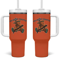 Orange Shirt Day Memorial Bear Tumbler With Handle You Are Not Forgotten Stolen Children Tribute - Wonder Print Shop