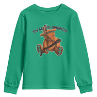 Orange Shirt Day Memorial Bear Youth Sweatshirt You Are Not Forgotten Stolen Children Tribute - Wonder Print Shop