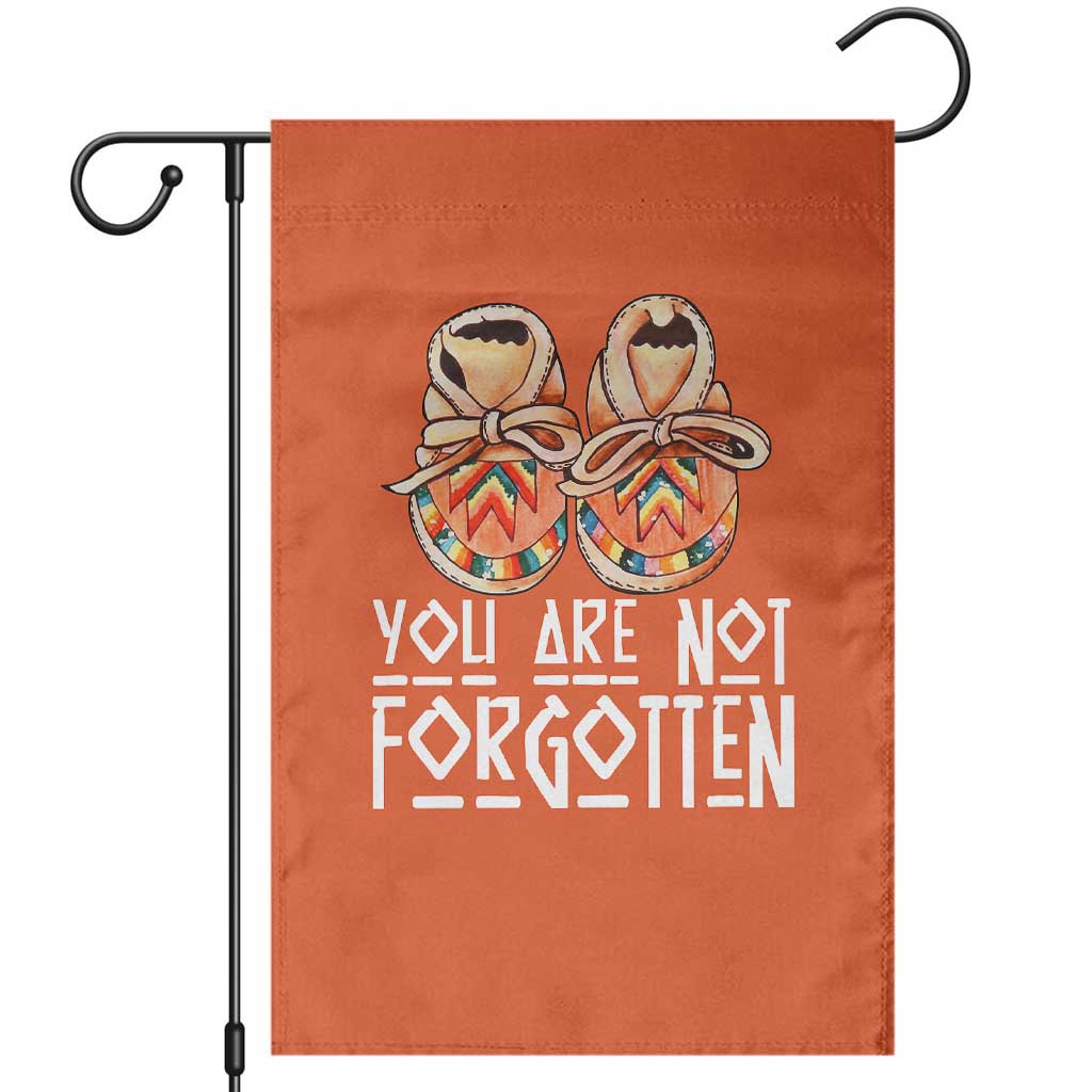 Orange Shirt Day Memorial Moccasins Garden Flag You Are Not Forgotten Indigenous Remembrance for Stolen Children - Wonder Print Shop
