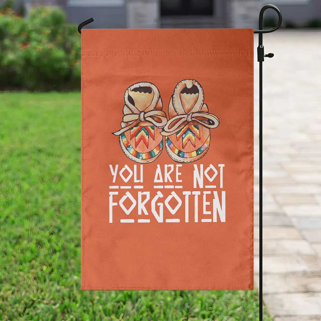 Orange Shirt Day Memorial Moccasins Garden Flag You Are Not Forgotten Indigenous Remembrance for Stolen Children - Wonder Print Shop