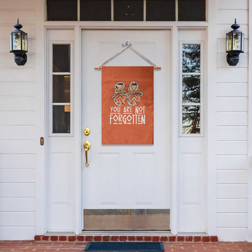 Orange Shirt Day Memorial Moccasins Garden Flag You Are Not Forgotten Indigenous Remembrance for Stolen Children - Wonder Print Shop