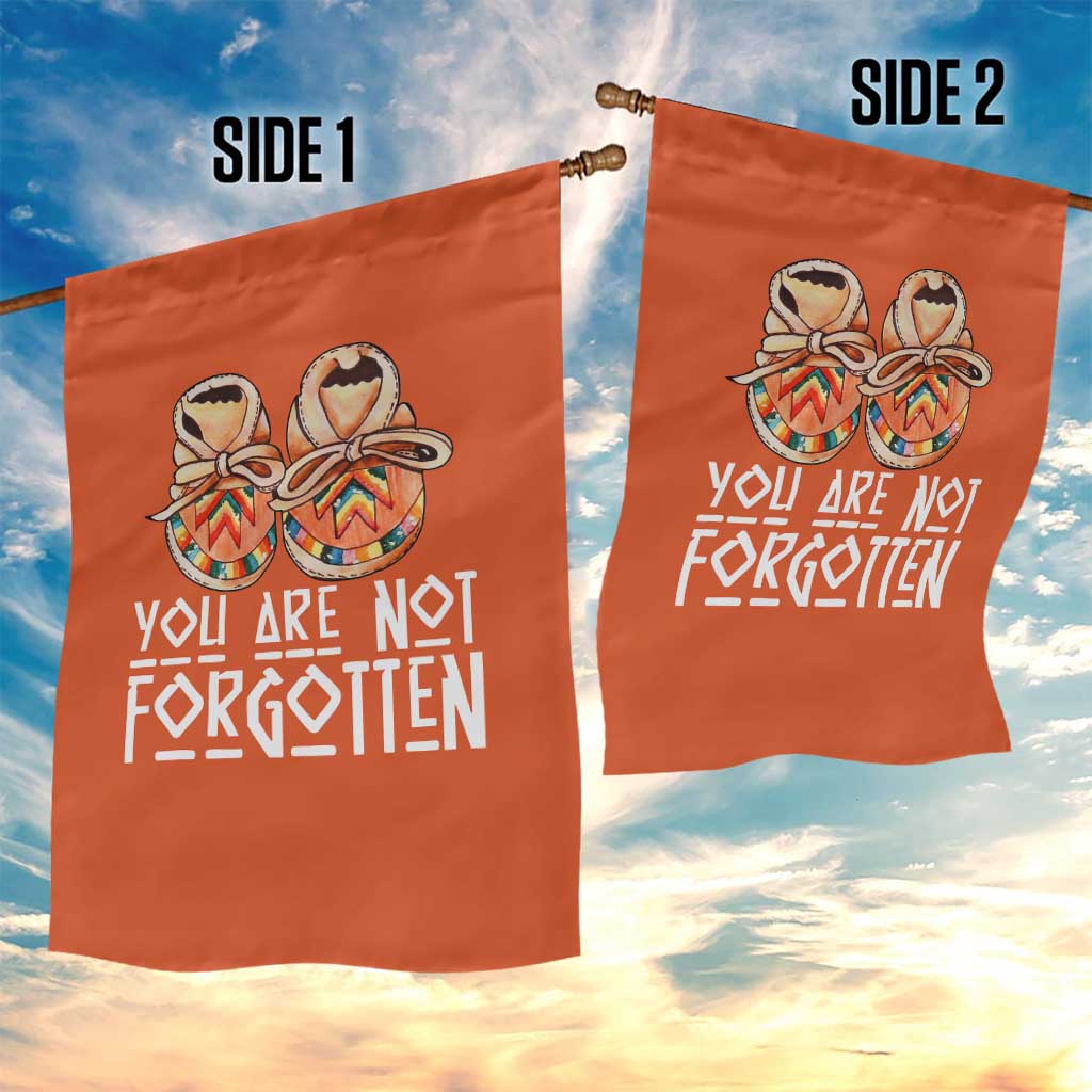 Orange Shirt Day Memorial Moccasins Garden Flag You Are Not Forgotten Indigenous Remembrance for Stolen Children - Wonder Print Shop