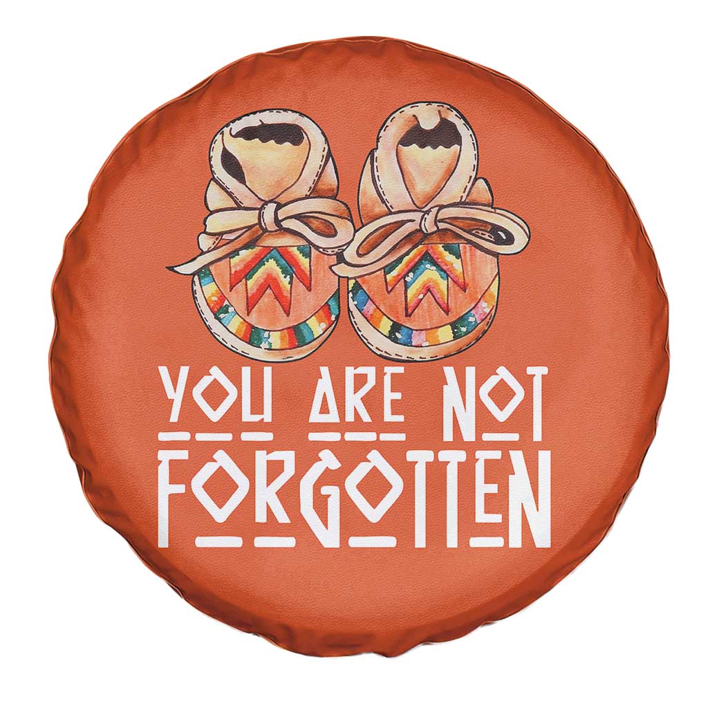 Orange Shirt Day Memorial Moccasins Spare Tire Cover You Are Not Forgotten Indigenous Remembrance for Stolen Children - Wonder Print Shop