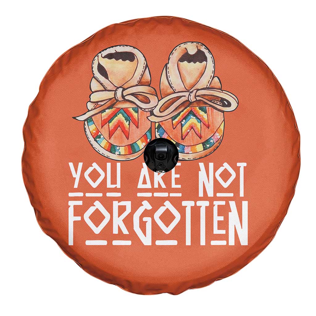 Orange Shirt Day Memorial Moccasins Spare Tire Cover You Are Not Forgotten Indigenous Remembrance for Stolen Children - Wonder Print Shop