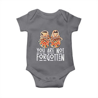 Orange Shirt Day Memorial Moccasins Baby Onesie You Are Not Forgotten Indigenous Remembrance for Stolen Children - Wonder Print Shop