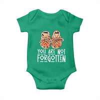 Orange Shirt Day Memorial Moccasins Baby Onesie You Are Not Forgotten Indigenous Remembrance for Stolen Children - Wonder Print Shop