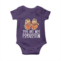 Orange Shirt Day Memorial Moccasins Baby Onesie You Are Not Forgotten Indigenous Remembrance for Stolen Children - Wonder Print Shop