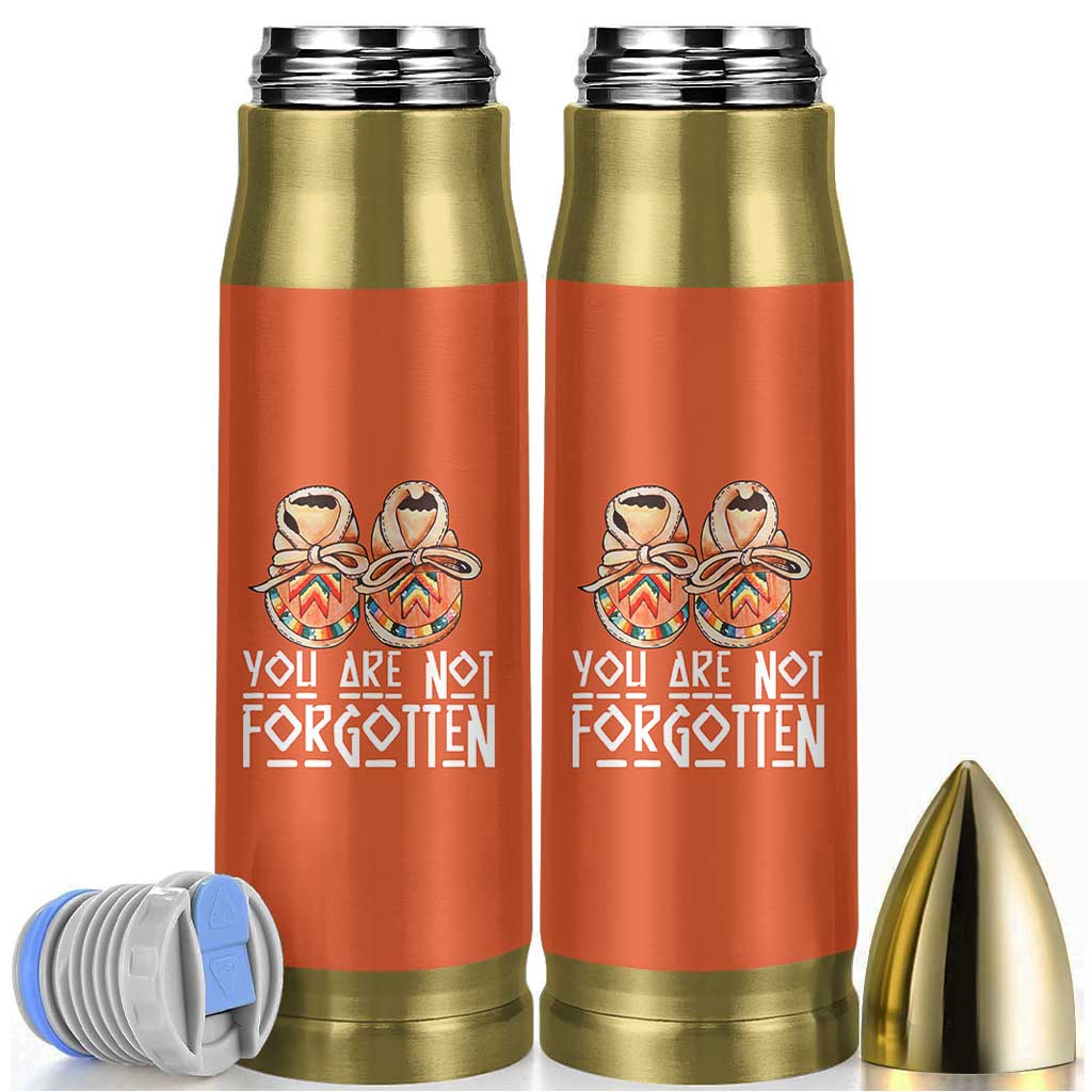 Orange Shirt Day Memorial Moccasins Bullet Tumbler You Are Not Forgotten Indigenous Remembrance for Stolen Children - Wonder Print Shop