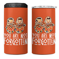 Orange Shirt Day Memorial Moccasins 4 in 1 Can Cooler Tumbler You Are Not Forgotten Indigenous Remembrance for Stolen Children - Wonder Print Shop