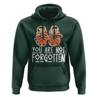 Orange Shirt Day Memorial Moccasins Hoodie You Are Not Forgotten Indigenous Remembrance for Stolen Children - Wonder Print Shop