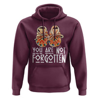 Orange Shirt Day Memorial Moccasins Hoodie You Are Not Forgotten Indigenous Remembrance for Stolen Children - Wonder Print Shop