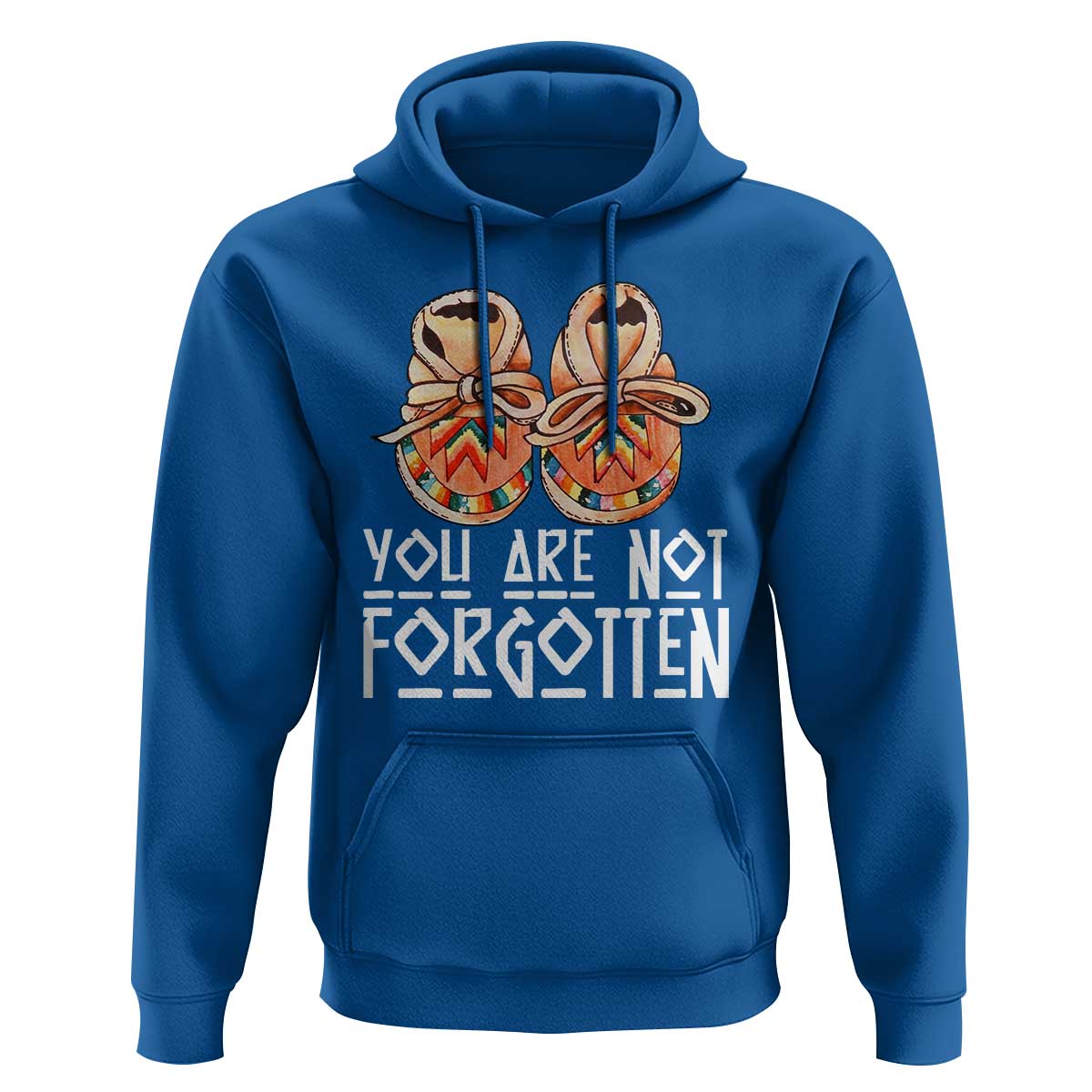 Orange Shirt Day Memorial Moccasins Hoodie You Are Not Forgotten Indigenous Remembrance for Stolen Children - Wonder Print Shop