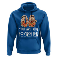 Orange Shirt Day Memorial Moccasins Hoodie You Are Not Forgotten Indigenous Remembrance for Stolen Children - Wonder Print Shop
