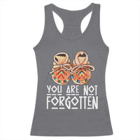 Orange Shirt Day Memorial Moccasins Racerback Tank Top You Are Not Forgotten Indigenous Remembrance for Stolen Children - Wonder Print Shop